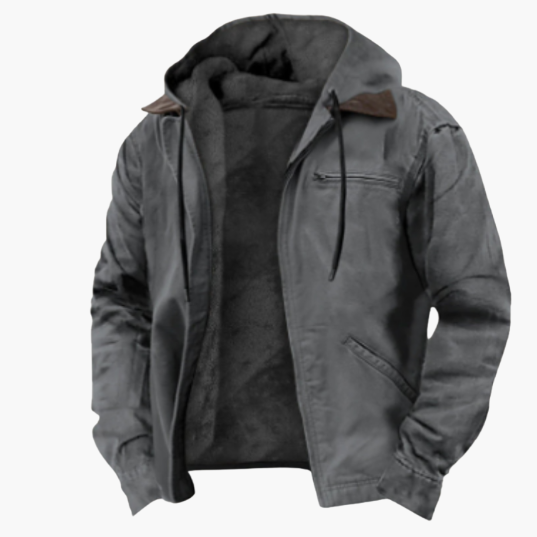 Herren Jacke mit Kapuze und wärmendem Innenfutter 5