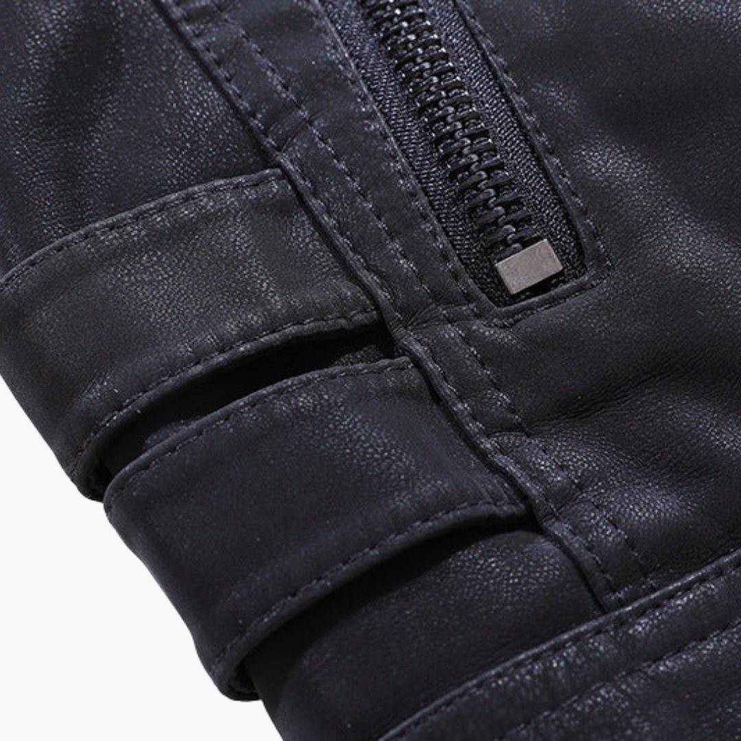 Herren Jacke mit Knopfverschluss und Seitentaschen 1