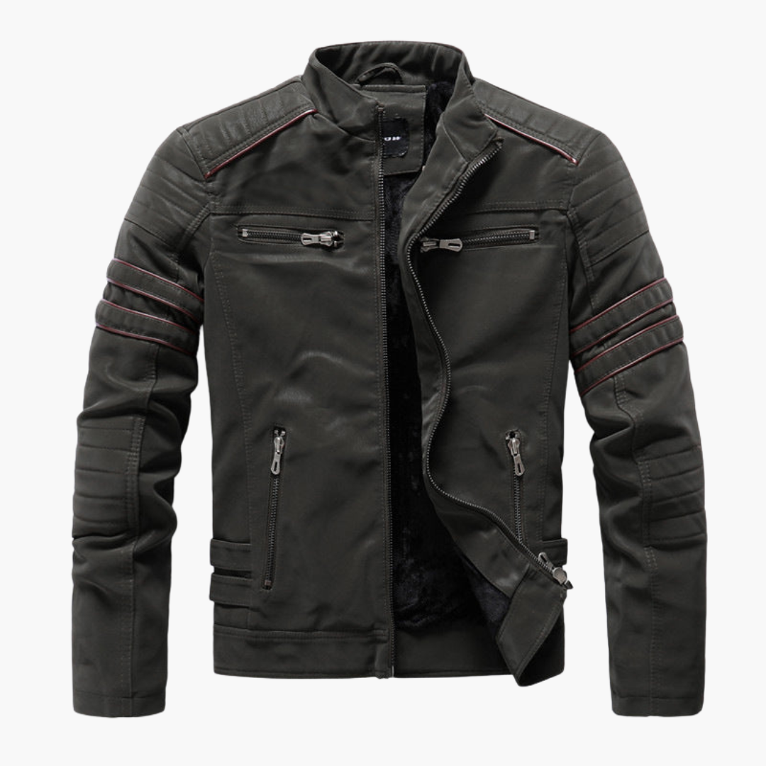 Herren Jacke mit Knopfverschluss und Seitentaschen 2