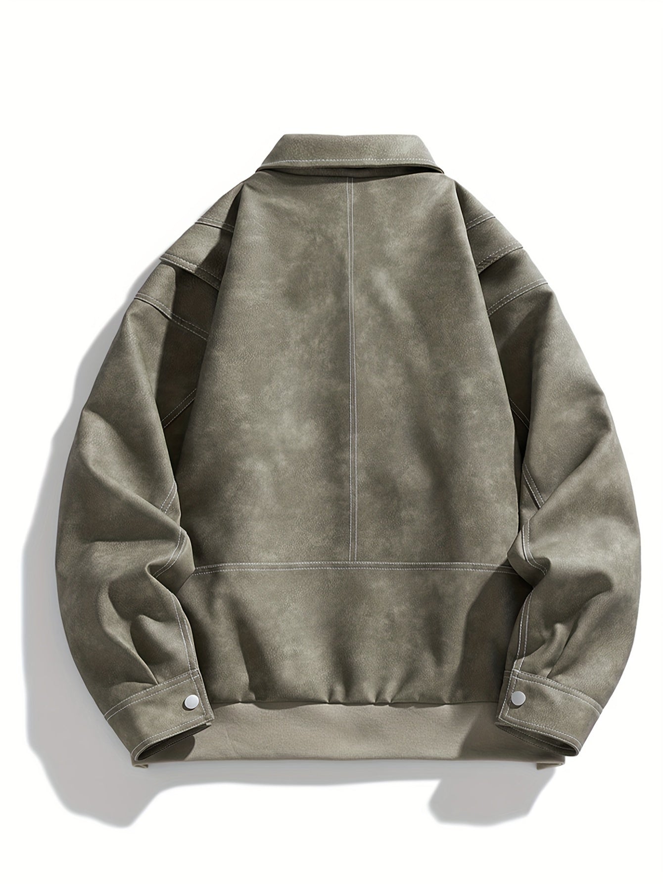 Lederjacke Damen Klappkragen Taschen Schwarz
