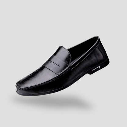 Herren Leder Loafer Slip-On Freizeitschuhe 0