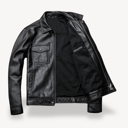 Herren Lederjacke mit Taschen | Loravelle 2