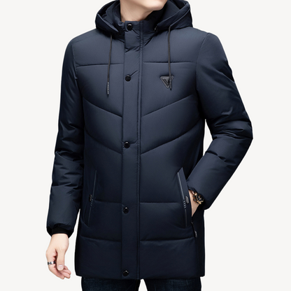 Herren Pufferjacke mit wasserdichtem Wintermantel und Kapuze | Loravelle 0