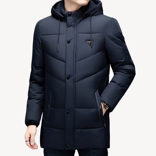 Herren Pufferjacke mit wasserdichtem Wintermantel und Kapuze | Loravelle 0