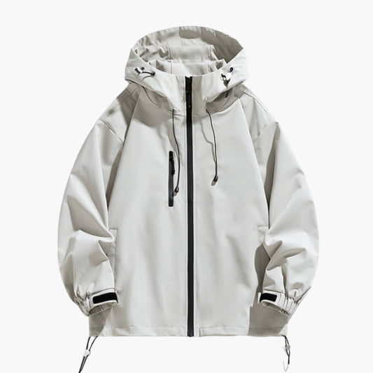 Herren Ski-Jacke mit Kapuze verstellbare Passform und Reißverschluss 0