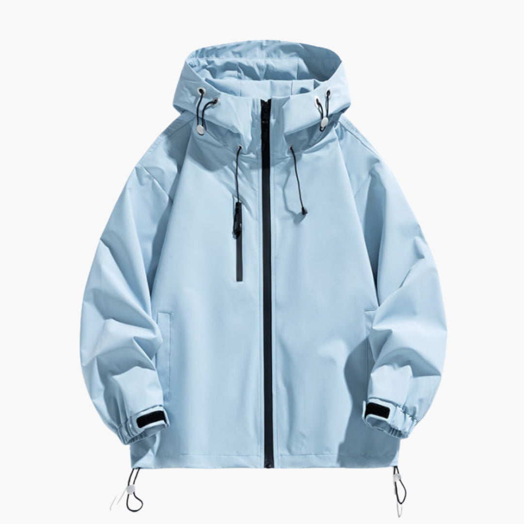 Herren Ski-Jacke mit Kapuze verstellbare Passform und Reißverschluss 1