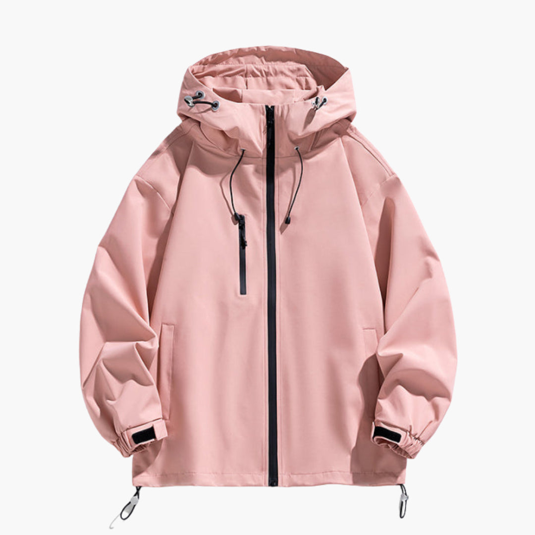 Herren Ski-Jacke mit Kapuze verstellbare Passform und Reißverschluss 3