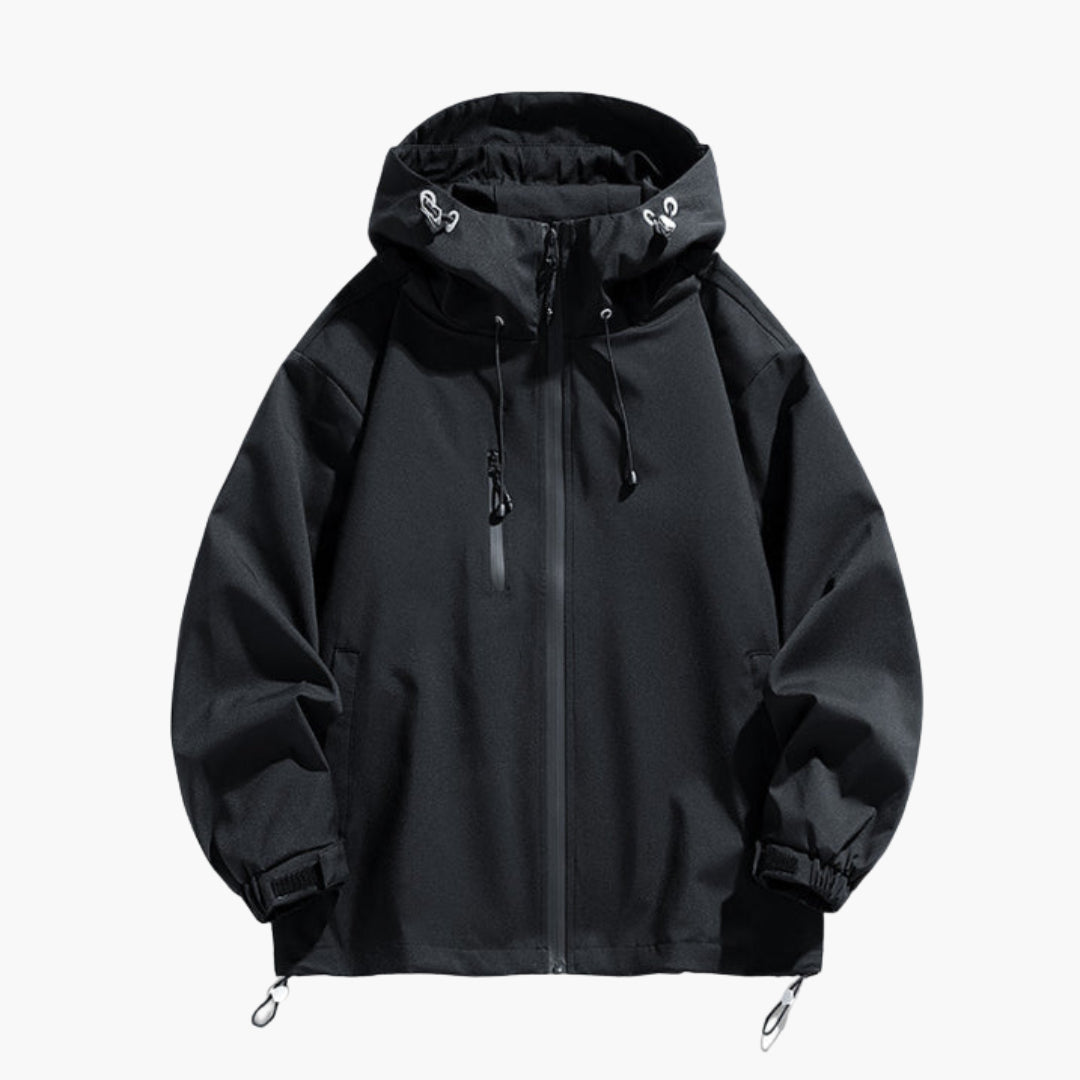 Herren Ski-Jacke mit Kapuze verstellbare Passform und Reißverschluss 4