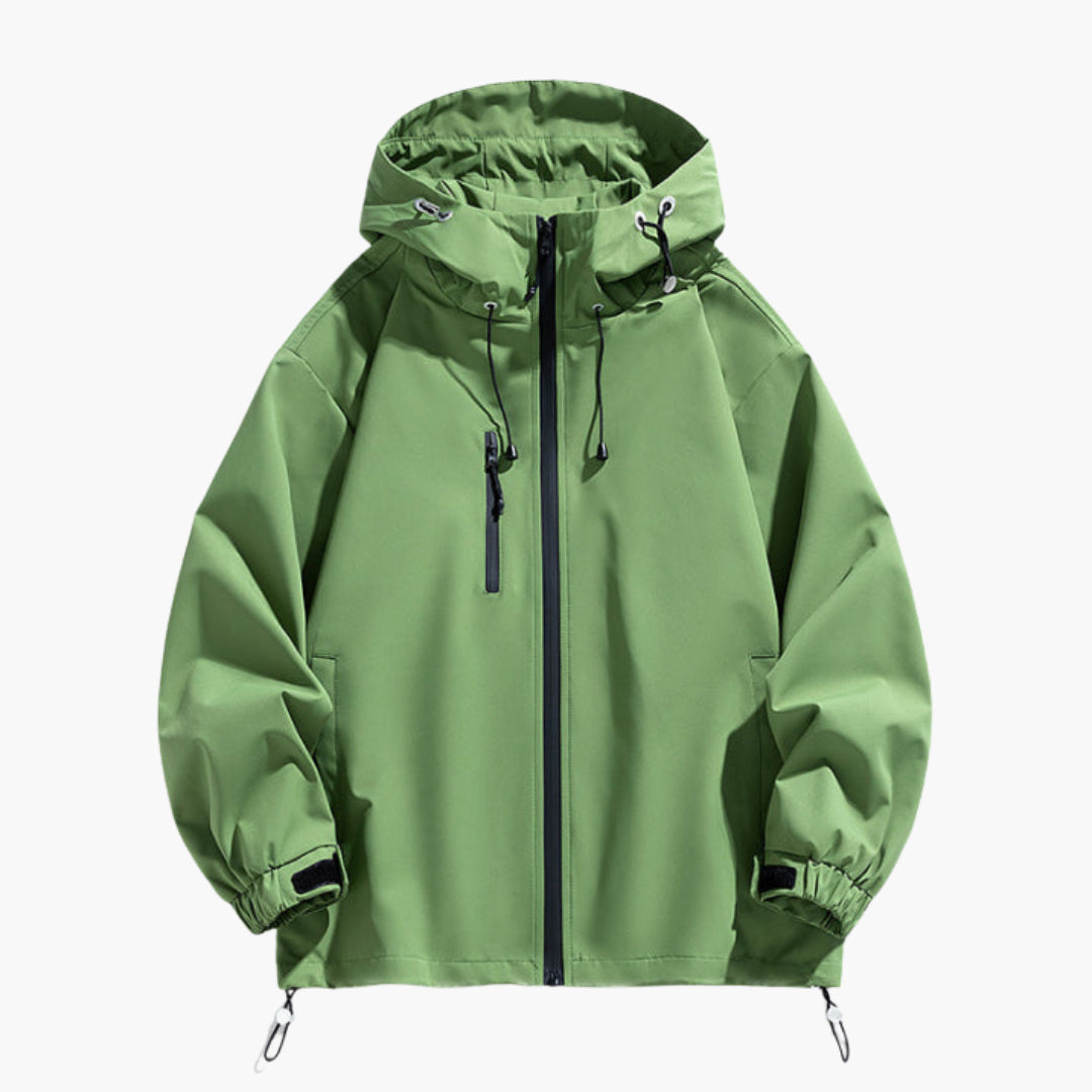 Herren Ski-Jacke mit Kapuze verstellbare Passform und Reißverschluss 5