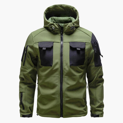 Herren Softshelljacke mit Kapuze 1