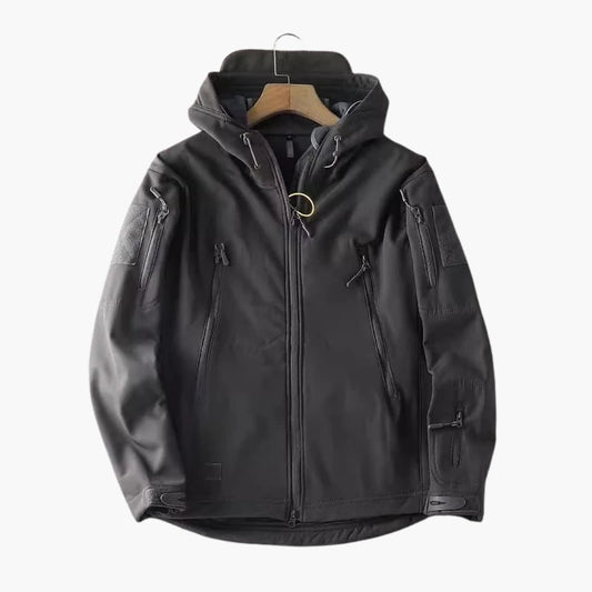 Herren Softshelljacke mit Reißverschlusstaschen 0