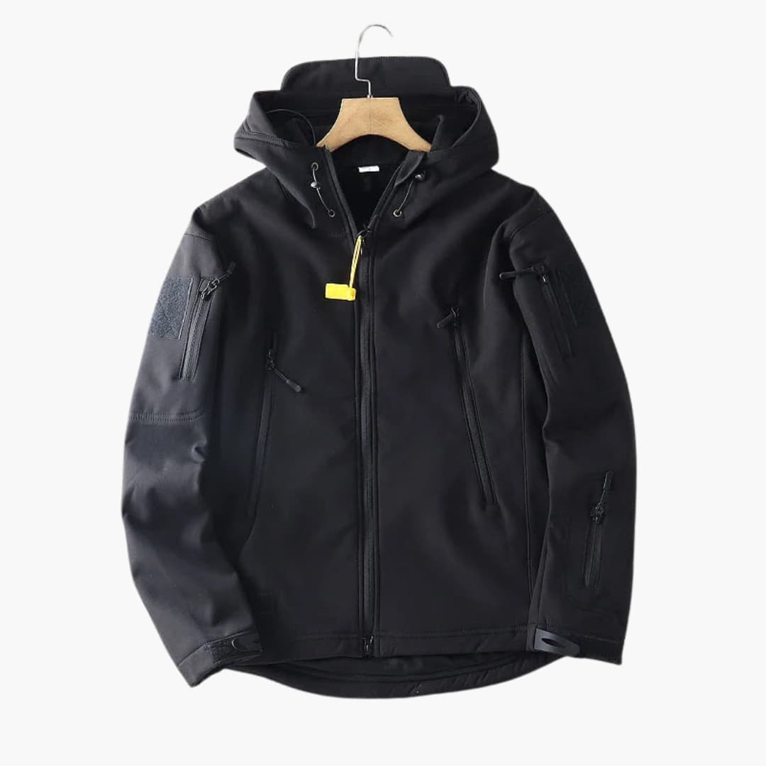 Herren Softshelljacke mit Reißverschlusstaschen 2