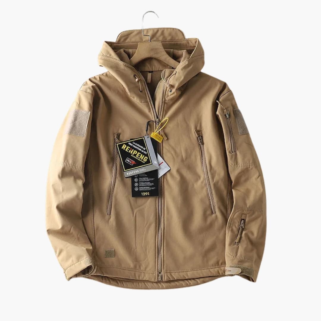 Herren Softshelljacke mit Reißverschlusstaschen 3