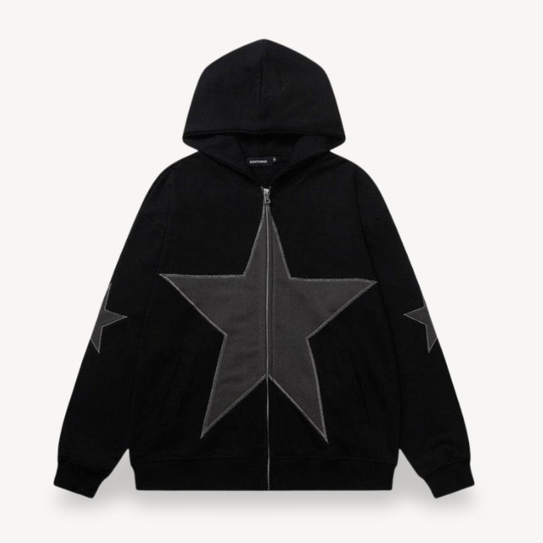 Herren Star Zip-Up Hoodie | Loravelle 1