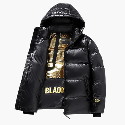 Herren Steppjacke mit Kapuze und Reißverschluss 1