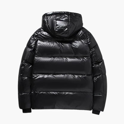 Herren Steppjacke mit Kapuze und Reißverschluss 2