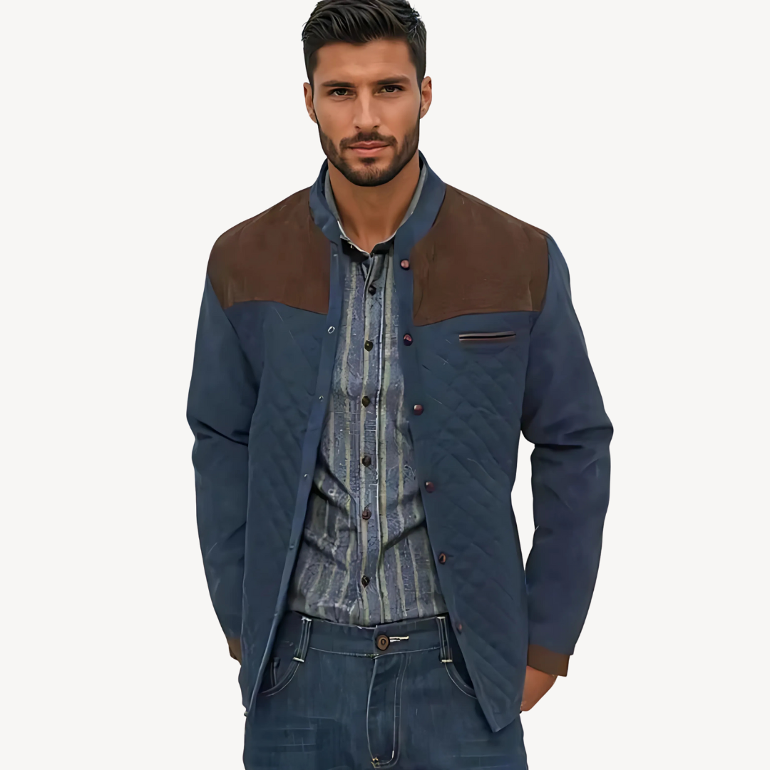 Herren Steppjacke mit Knopfverschluss | Loravelle 2