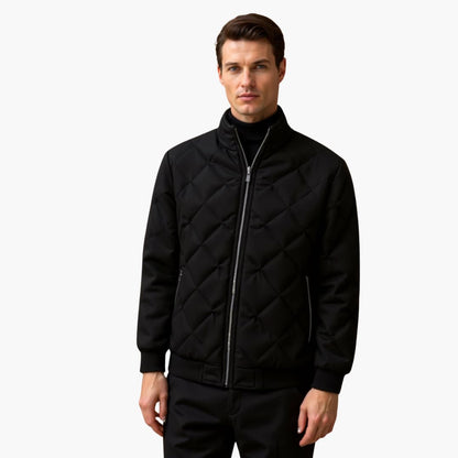 Herren Steppjacke mit Reißverschluss und Rippenbündchen 1