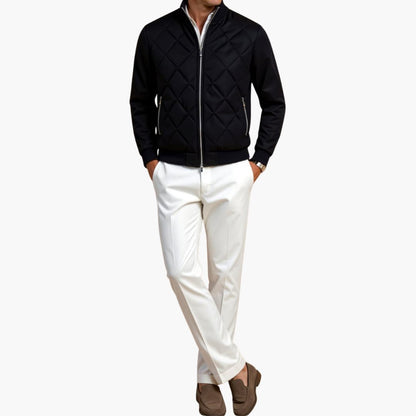 Herren Steppjacke mit Reißverschluss und Rippenbündchen 3