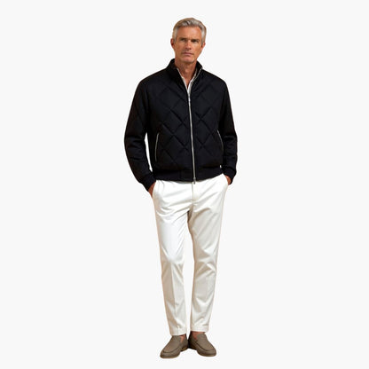 Herren Steppjacke mit Reißverschluss und Rippenbündchen 4