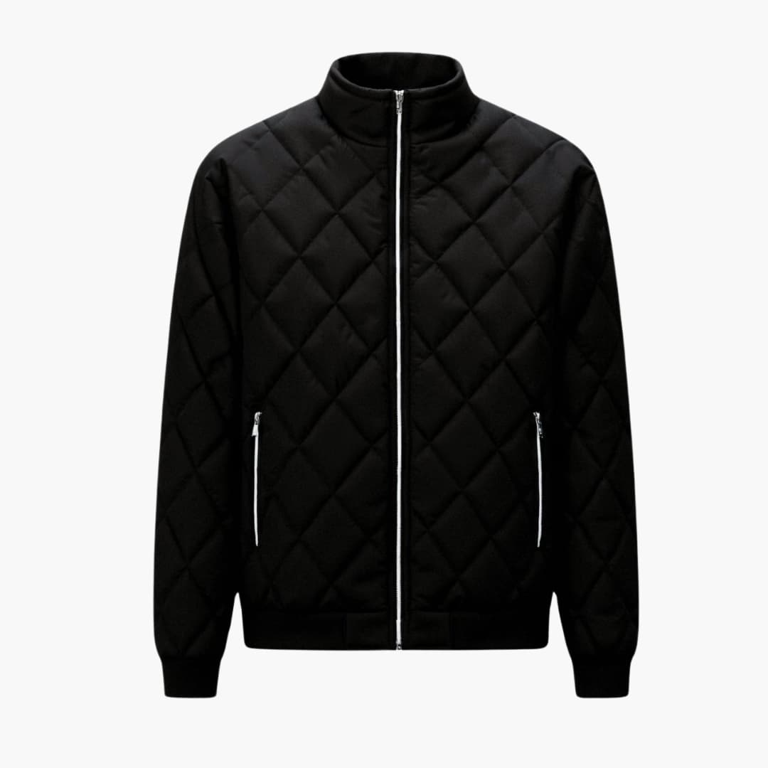 Herren Steppjacke mit Reißverschluss und Rippenbündchen 5