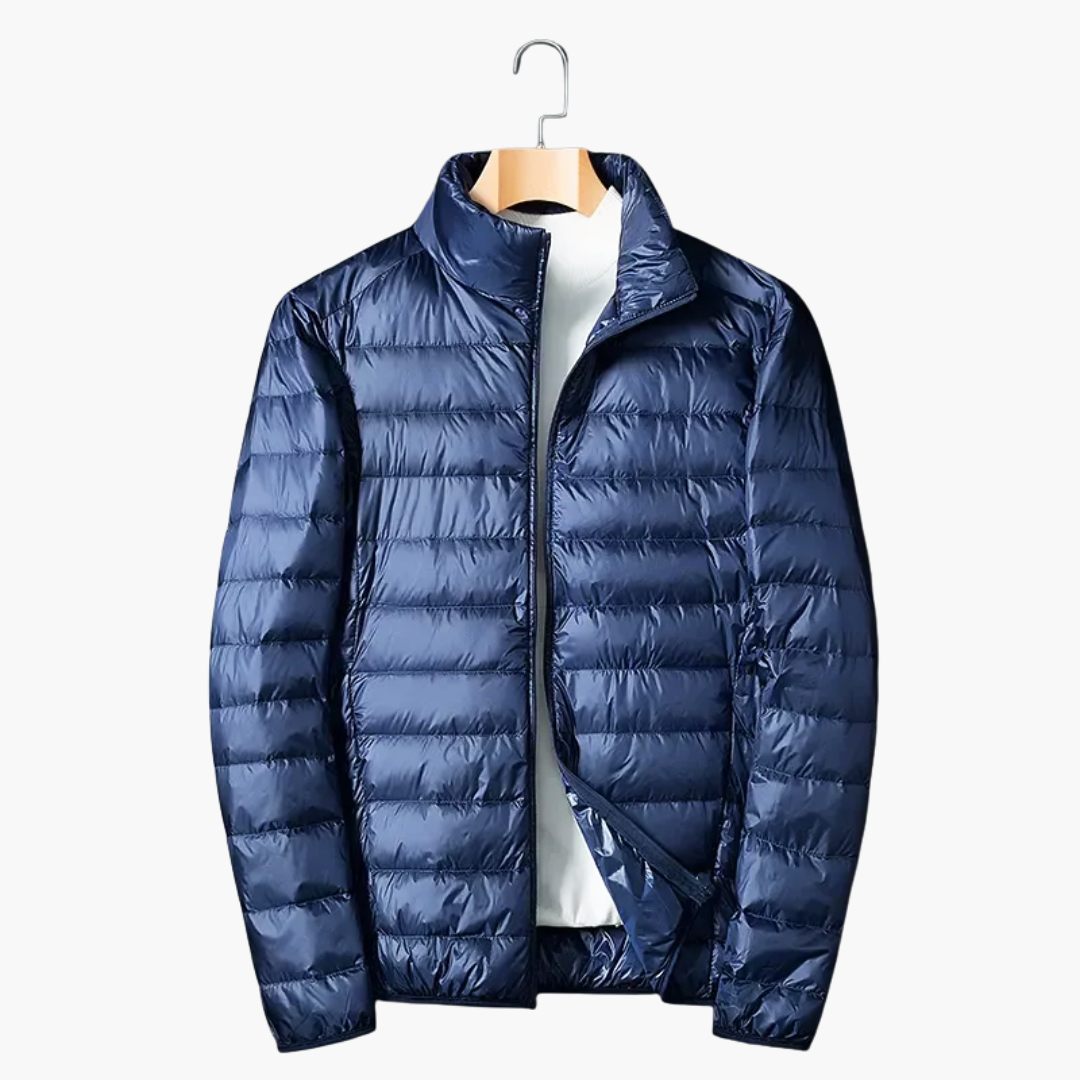 Herren Steppjacke mit Reißverschluss und Seitentaschen 2