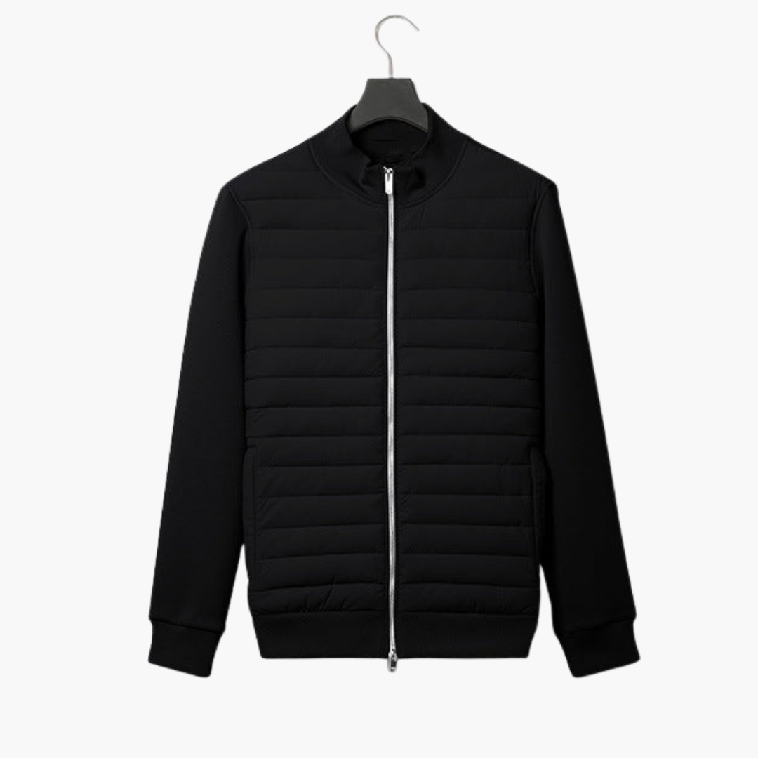 Herren Steppjacke mit Reißverschluss und Stehkragen 4