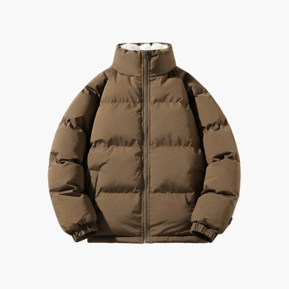 Herren Steppjacke mit Reißverschluss und hohem Kragen 1