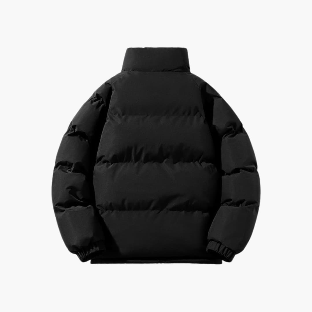 Herren Steppjacke mit Reißverschluss und hohem Kragen 5