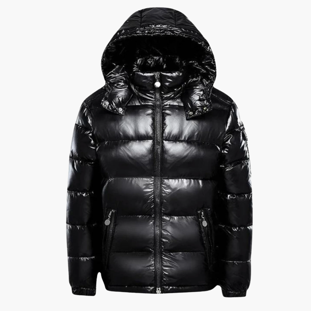 Herren Steppjacke mit Reißverschluss und seitlichen Taschen 0