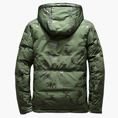 Herren Tarnjacke mit Kapuze und Reißverschluss vorne 1