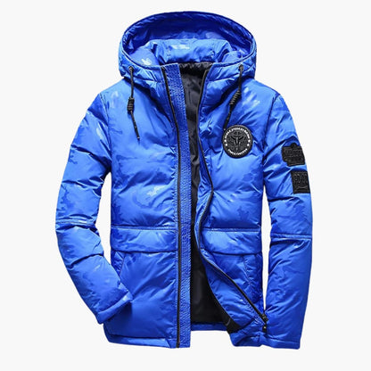 Herren Tarnjacke mit Kapuze und Reißverschluss vorne 4