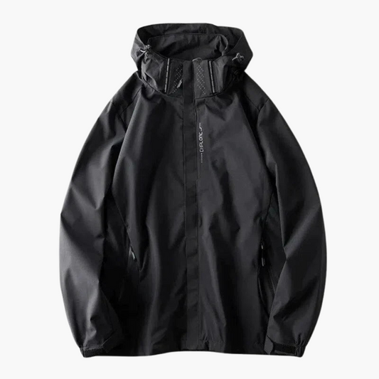 Herren Windjacke mit Kapuze und Reißverschluss 0