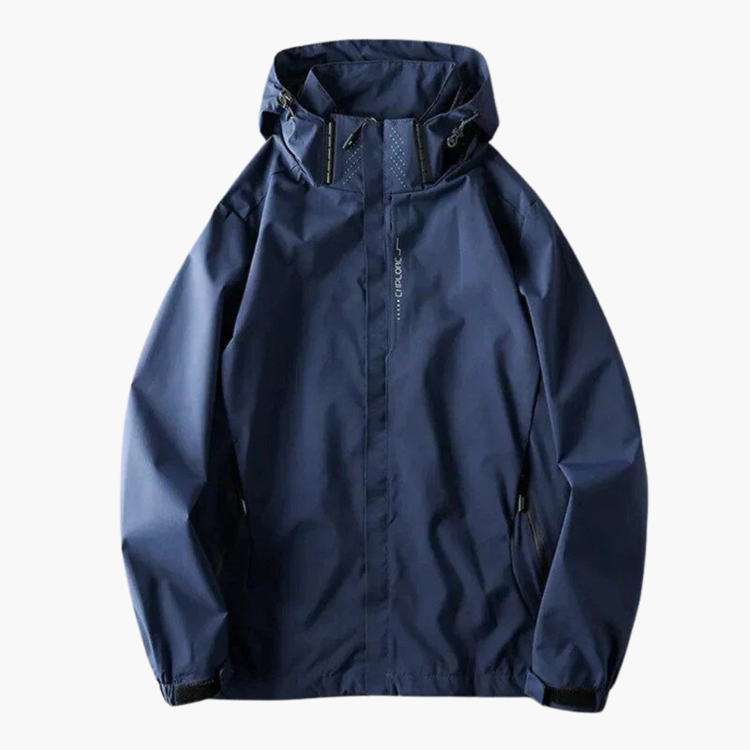 Herren Windjacke mit Kapuze und Reißverschluss 1