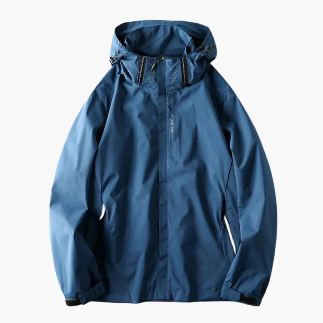 Herren Windjacke mit Kapuze und Reißverschluss 2