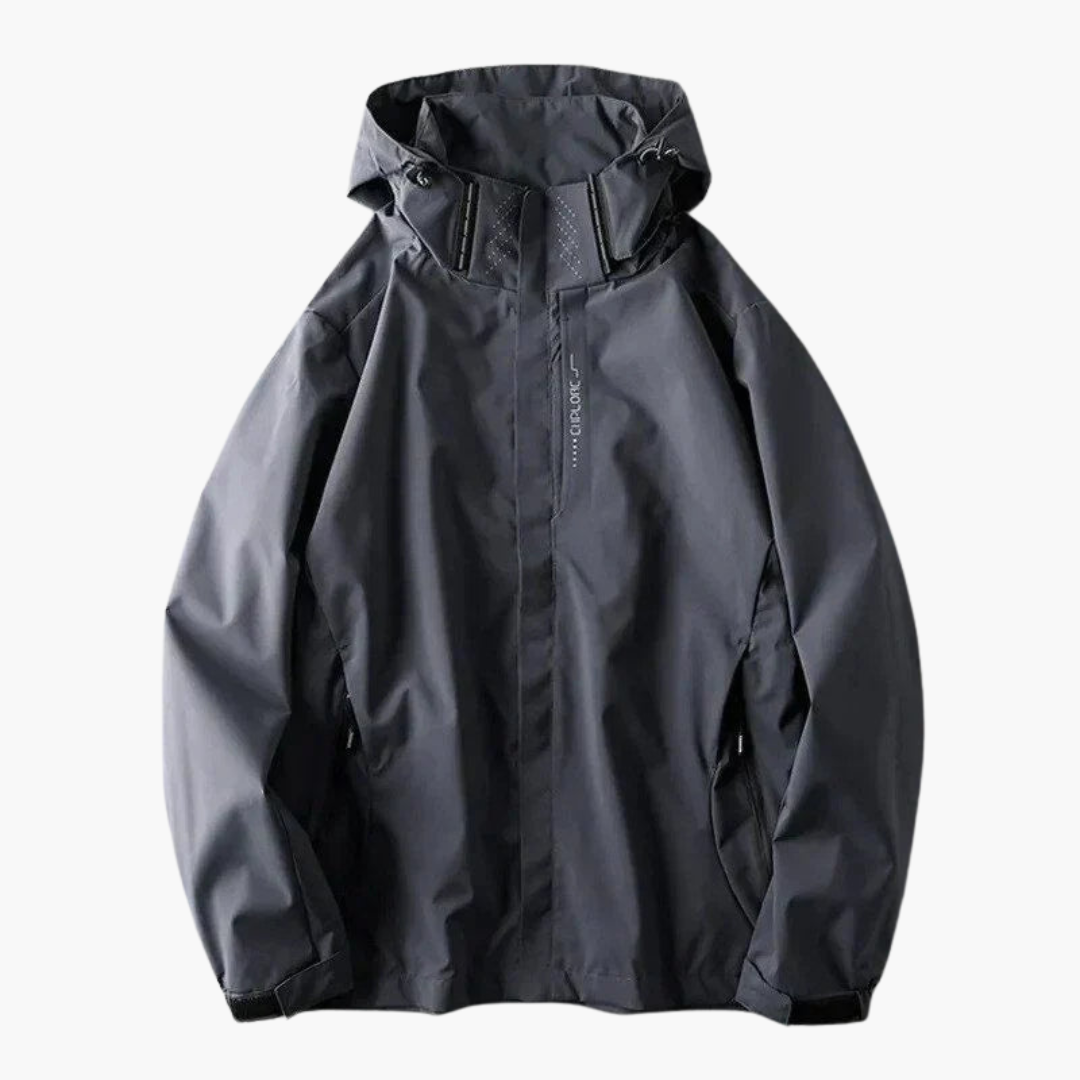 Herren Windjacke mit Kapuze und Reißverschluss 3
