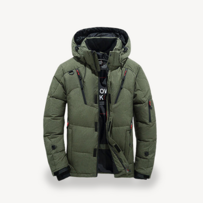 Herren Winter Pufferjacke mit Kapuze | Loravelle 4