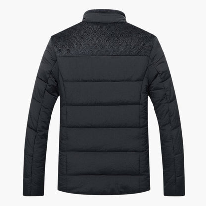 Herren Winterjacke mit durchgehendem Reißverschluss und Stehkragen 2