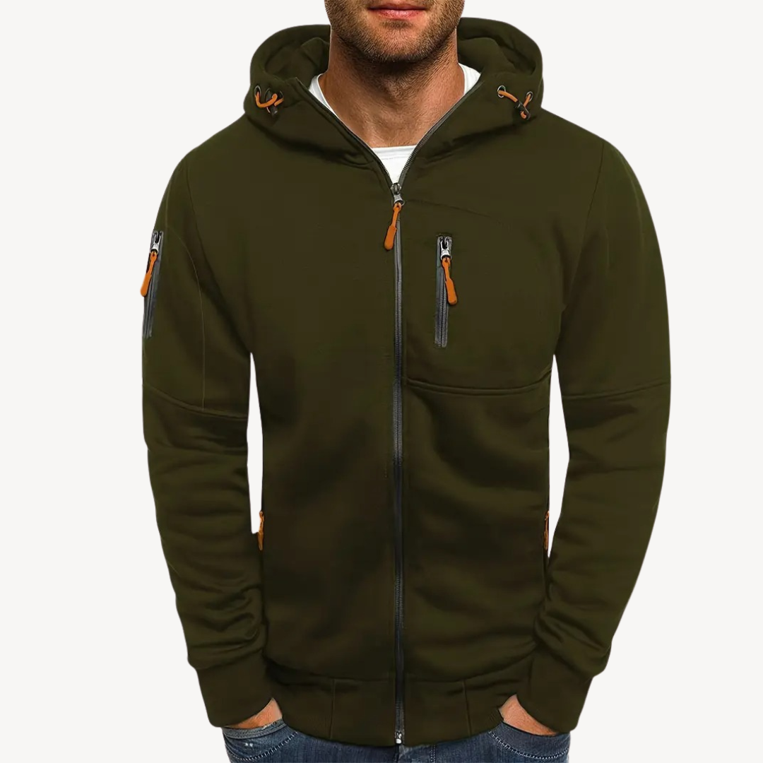 Herren Zip Hoodie Baumwollfleece | Loravelle 3