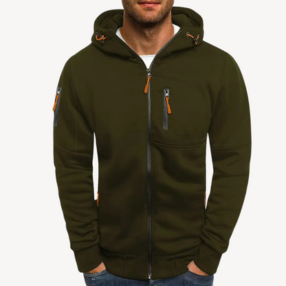 Herren Zip Hoodie Baumwollfleece | Loravelle 3