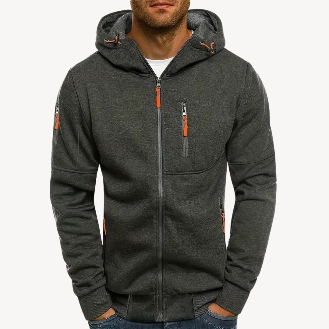 Herren Zip Hoodie Baumwollfleece | Loravelle 4