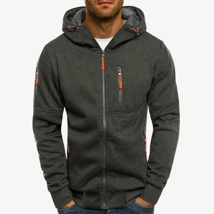 Herren Zip Hoodie Baumwollfleece | Loravelle 4