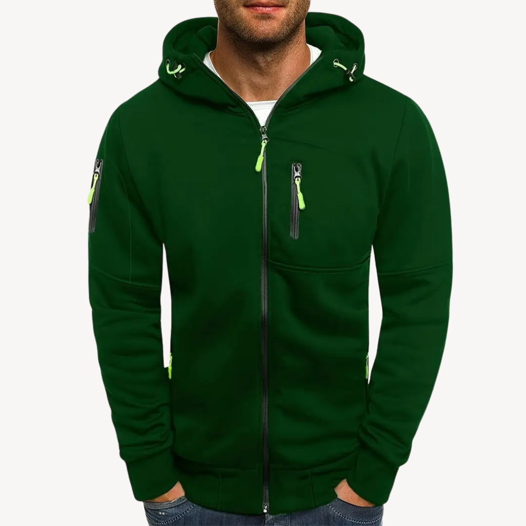 Herren Zip Hoodie Baumwollfleece | Loravelle 5