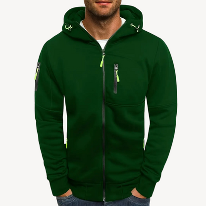 Herren Zip Hoodie Baumwollfleece | Loravelle 5