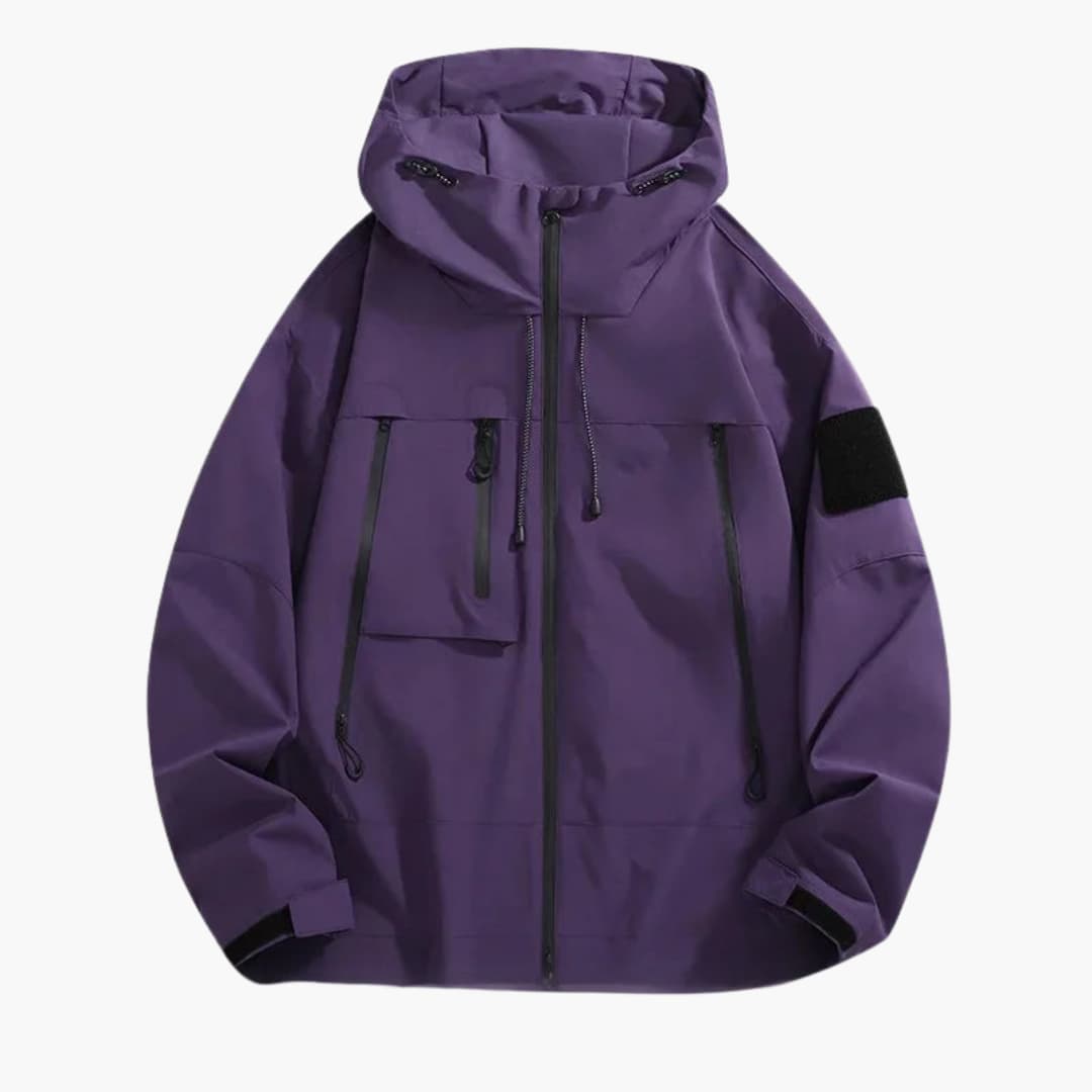 Herren jacke mit Kapuze und Frontreißverschluss 3