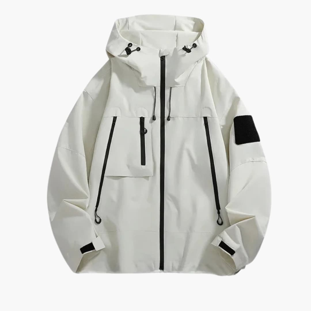 Herren jacke mit Kapuze und Frontreißverschluss 4