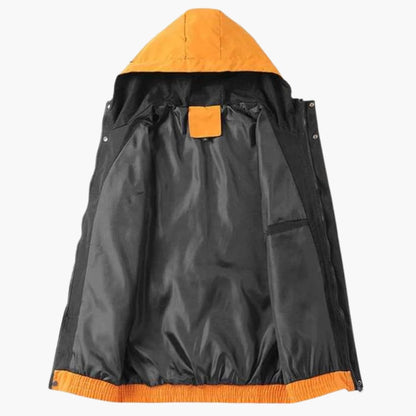 Herren jacke mit Kapuze und mehreren Taschen 2