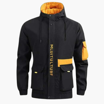 Herren jacke mit Kapuze und mehreren Taschen 5