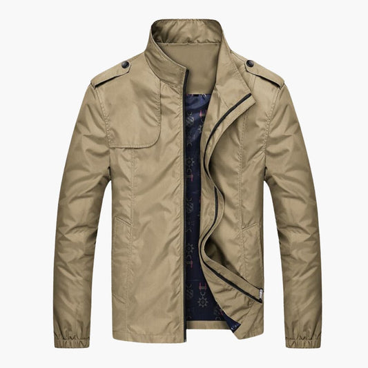 Herren jacke mit Stehkragen und Reißverschluss 0