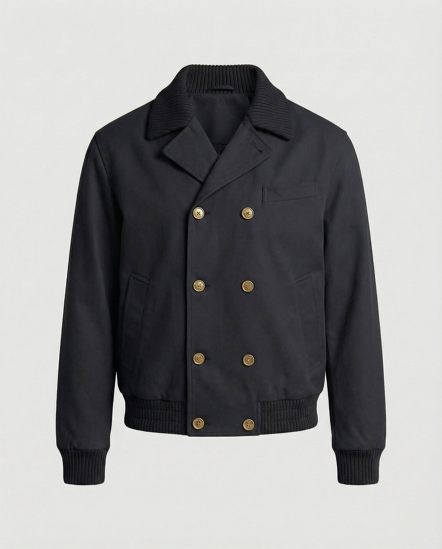 Blouson Jacke Damen mit Reißverschluss und elastischem Saum Modern